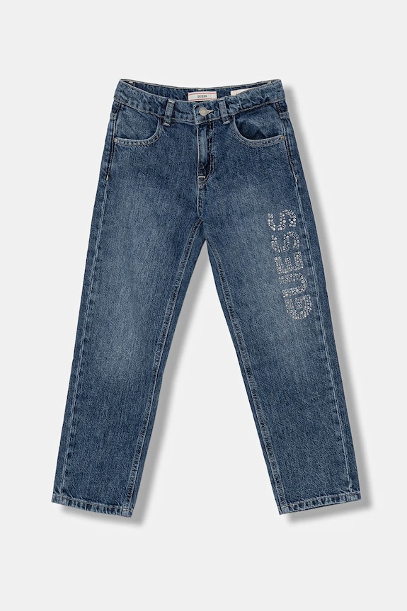 Guess jeansy dziecięce z regulacją granatowy J5YA09.D45E0.9BYA