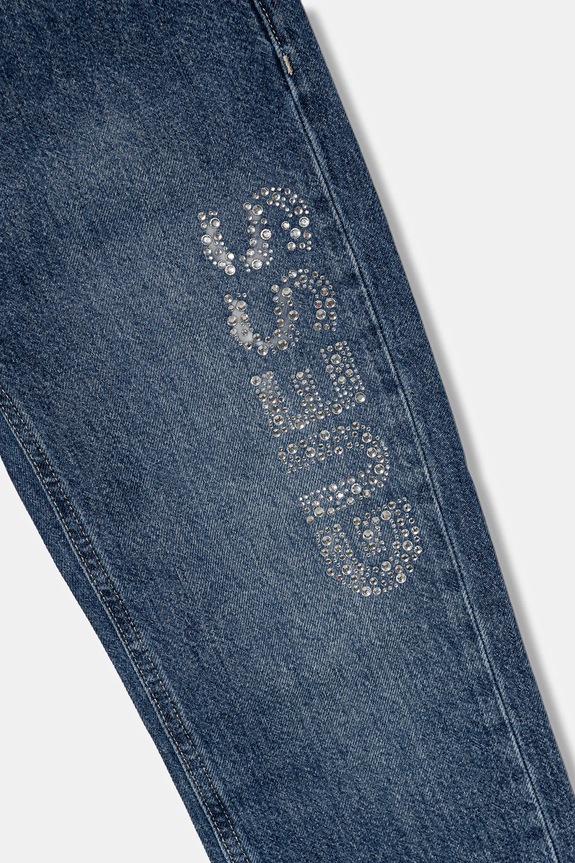 Dziewczynka Guess jeansy dziecięce J5YA09.D45E0.9BYA granatowy