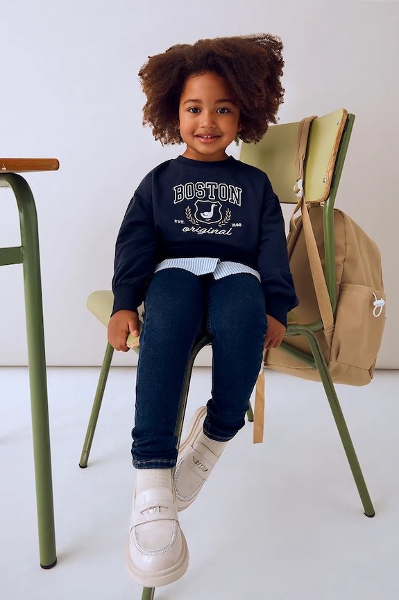 Mayoral leggings per bambini tessuto blu navy 577.6C.Mini.9BYA