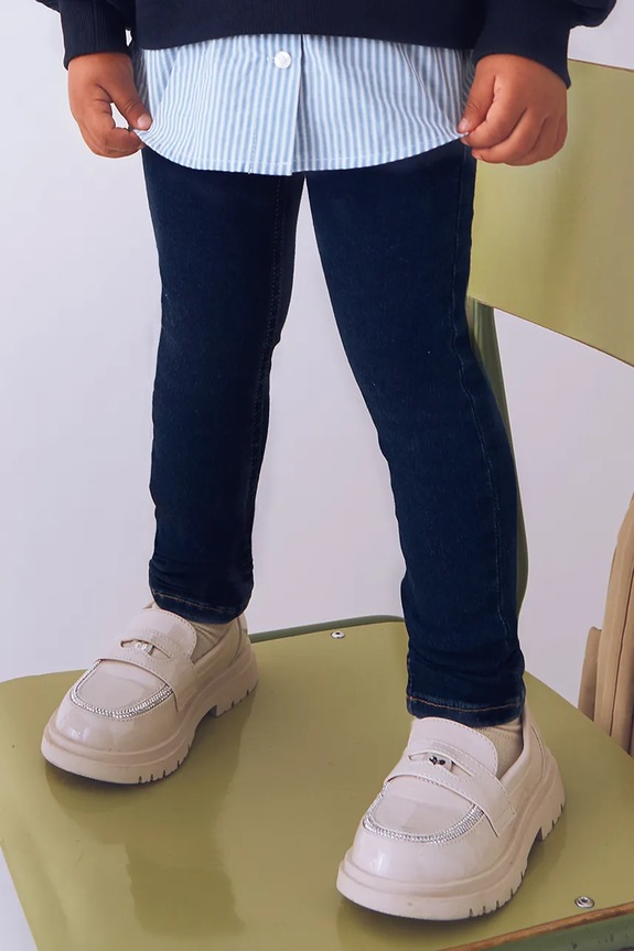 Mayoral leggings per bambini 577.6C.Mini.9BYA blu navy