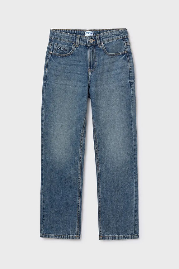 Mayoral jeansy dziecięce relax 7574.8C.Junior.9BYA niebieski AW25