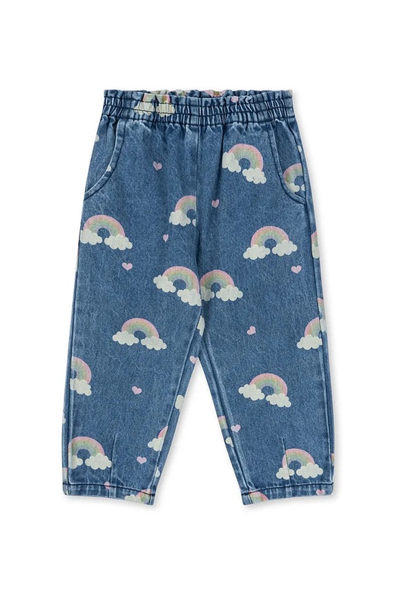 Rifle Konges Sløjd MAGOT FRILL PANTS GOTS rifle tmavomodrá KS103885.9BYA