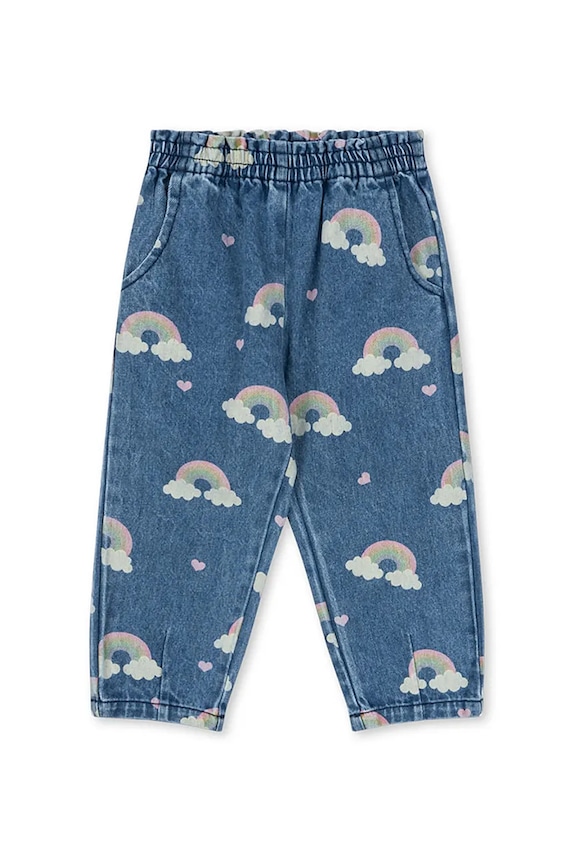 Rifle Konges Sløjd MAGOT FRILL PANTS GOTS rifle tmavomodrá KS103885.9BYA