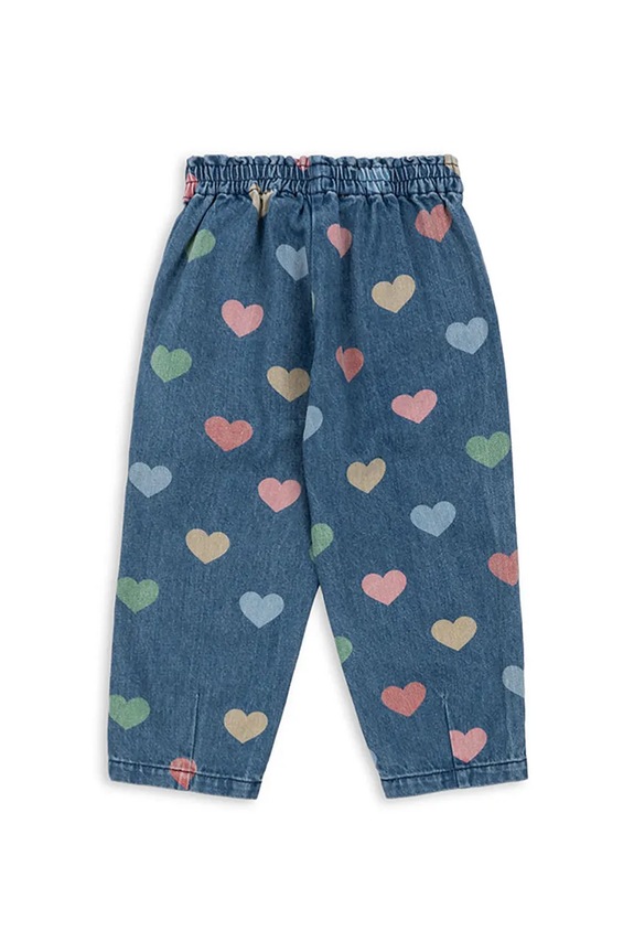 Dievča Rifle Konges Sløjd MAGOT FRILL PANTS GOTS KS103885.9BYA tmavomodrá