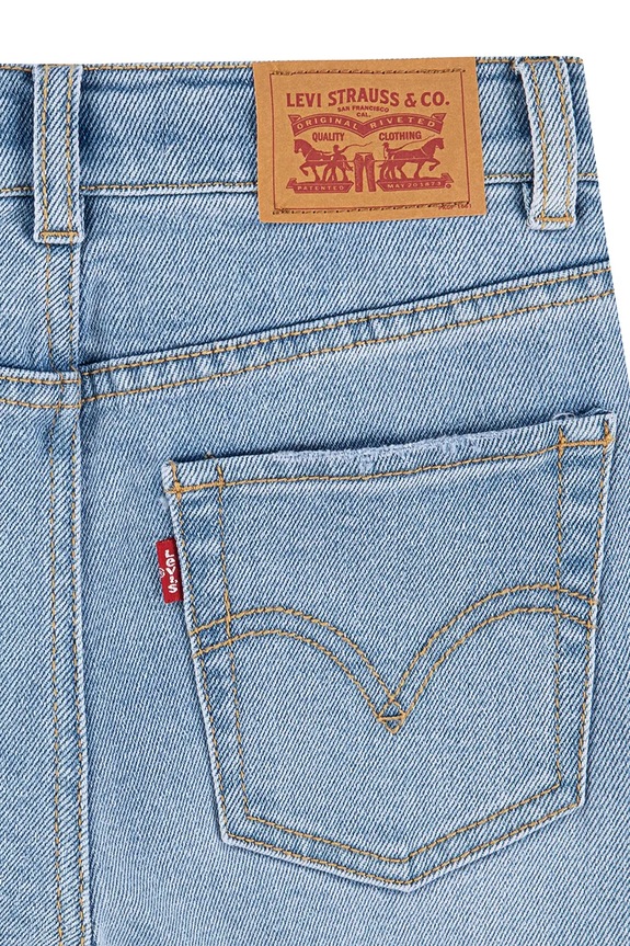 Dziewczynka Levi's jeansy flare dziecięce BAGGY FLARE 4EN382 niebieski
