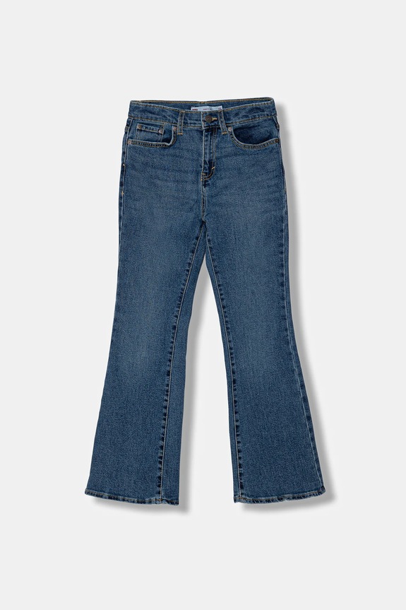 Levi's jeansy flare dziecięce BAGGY FLARE jeansy niebieski 4EN382
