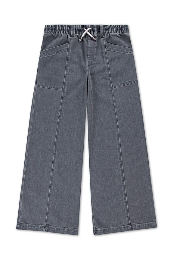Levi's jeans copii PULL-ON '94 BAGGY WIDE LEG gri 4EN389