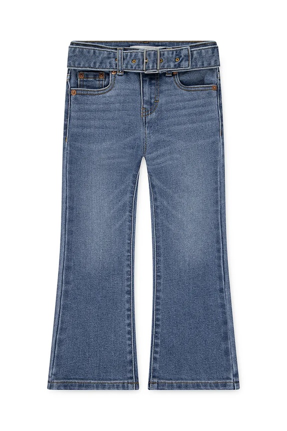 Otroške kavbojke Levi's REGULAR RISE FLARE W/BELT modra 4EN399