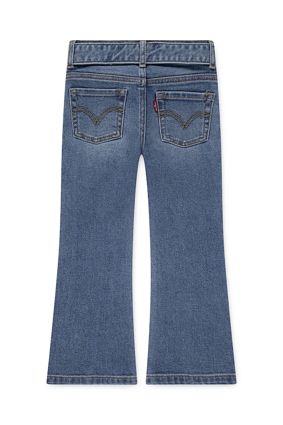 Otroške kavbojke Levi's REGULAR RISE FLARE W/BELT 4EN399 modra AW25