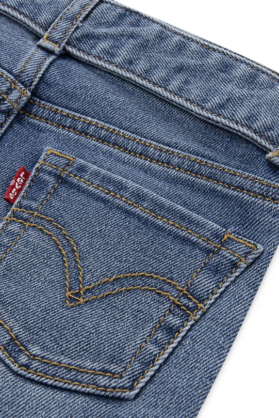 Deklice Otroške kavbojke Levi's REGULAR RISE FLARE W/BELT 4EN399 modra