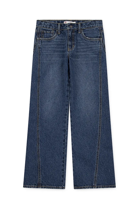 Παιδικά τζιν Levi's WIDE LEG W/ SEAMING με ρύθμιση μπλε 4EN403