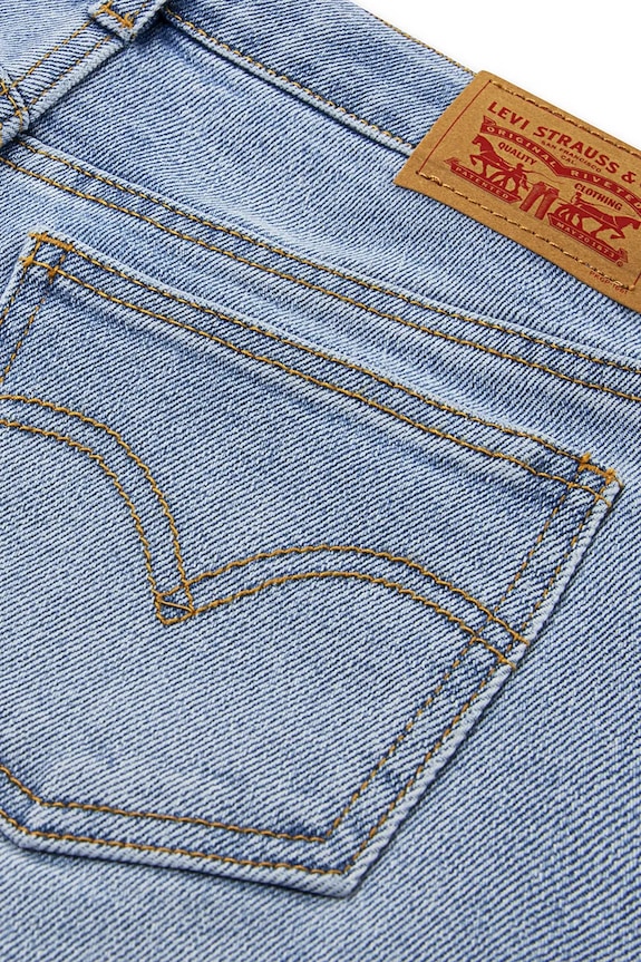 Дівчинка Дитячі джинси Levi's HIGH RISE BAGGY 4EP025 блакитний