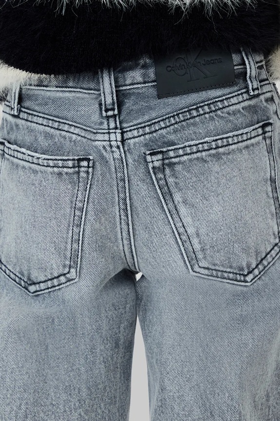 Παιδικά τζιν Calvin Klein Jeans HR WIDE γκρί IG0IG03001.9BYA
