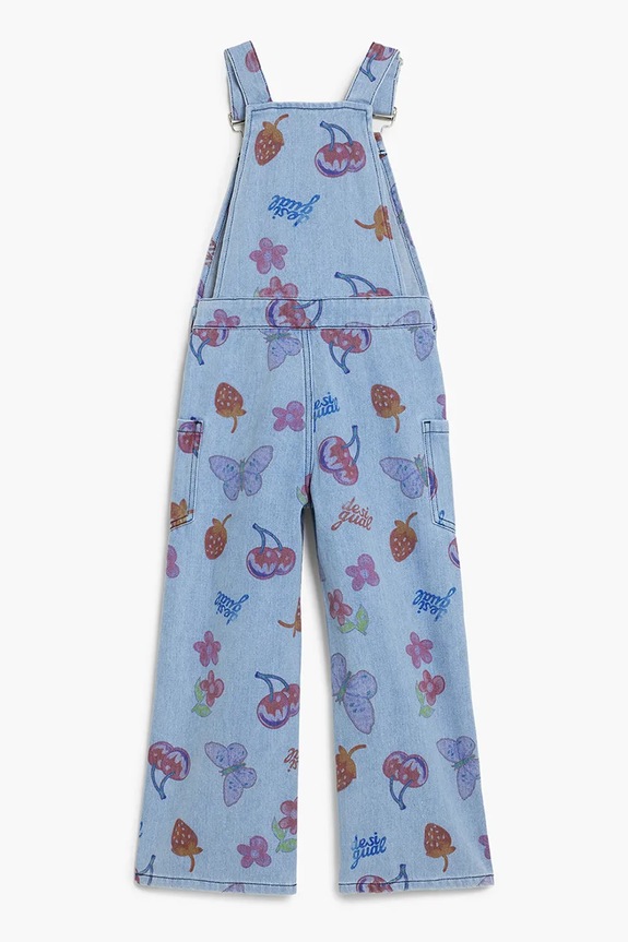 Dziewczynka Desigual ogrodniczki jeansowe dziecięce 25WGDD01 niebieski