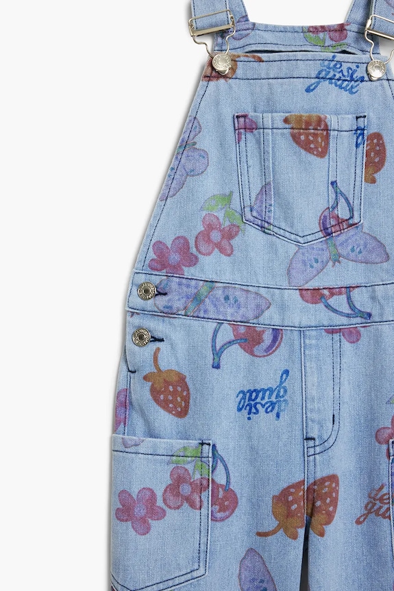 Desigual ogrodniczki jeansowe dziecięce niebieski 25WGDD01
