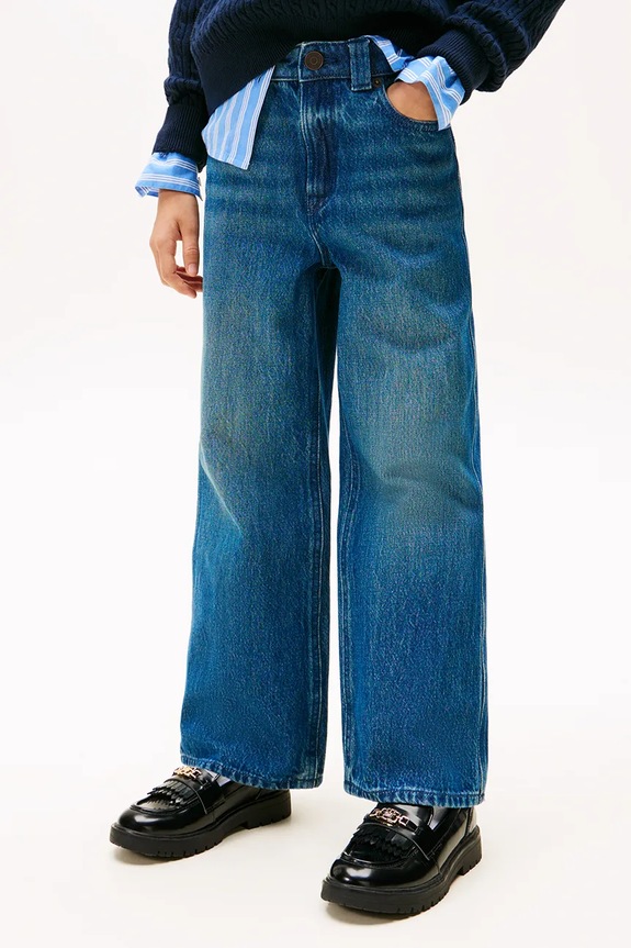 Dziewczynka Tommy Hilfiger jeansy dziecięce MABEL KG0KG08767.128.176.9BYA niebieski