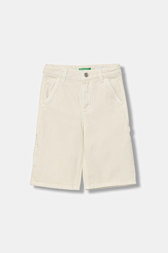 Παιδικό σορτς τζιν United Colors of Benetton casual μπεζ 481SCF04Z.G.seasonal