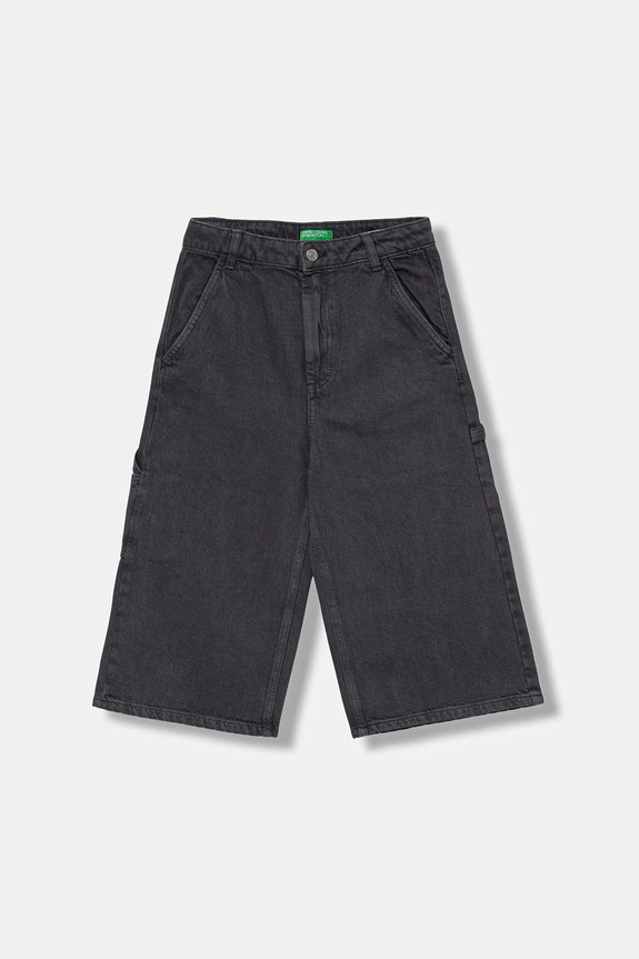 Παιδικό σορτς τζιν United Colors of Benetton casual γκρί 481SCF04Z.G.seasonal