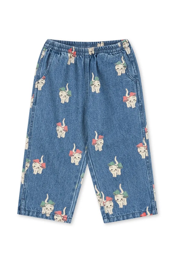 Dětské rifle Konges Sløjd MAGOT SLIT PANTS GOTS KS105173.9BYA modrá AW25