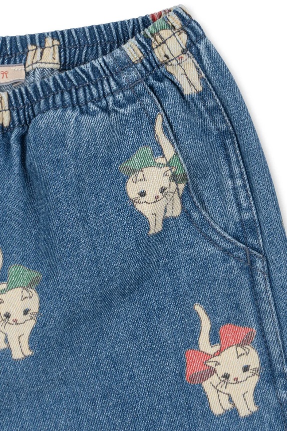 Dětské rifle Konges Sløjd MAGOT SLIT PANTS GOTS modrá KS105173.9BYA