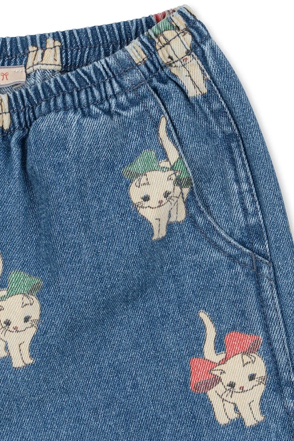 Dětské rifle Konges Sløjd MAGOT SLIT PANTS GOTS modrá KS105173.9BYA