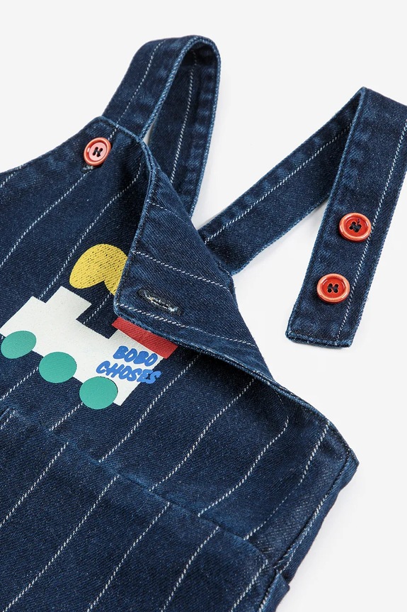 Βρεφική σαλοπέτα Bobo Choses Choo Choo 225AB092 σκούρο μπλε