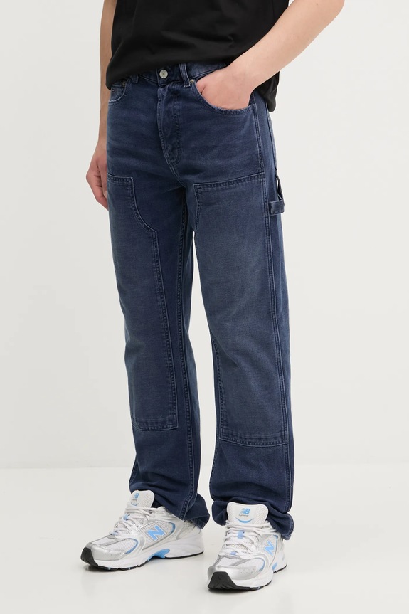 Βαμβακερό τζιν Tommy Jeans σκούρο μπλε DM0DM21195