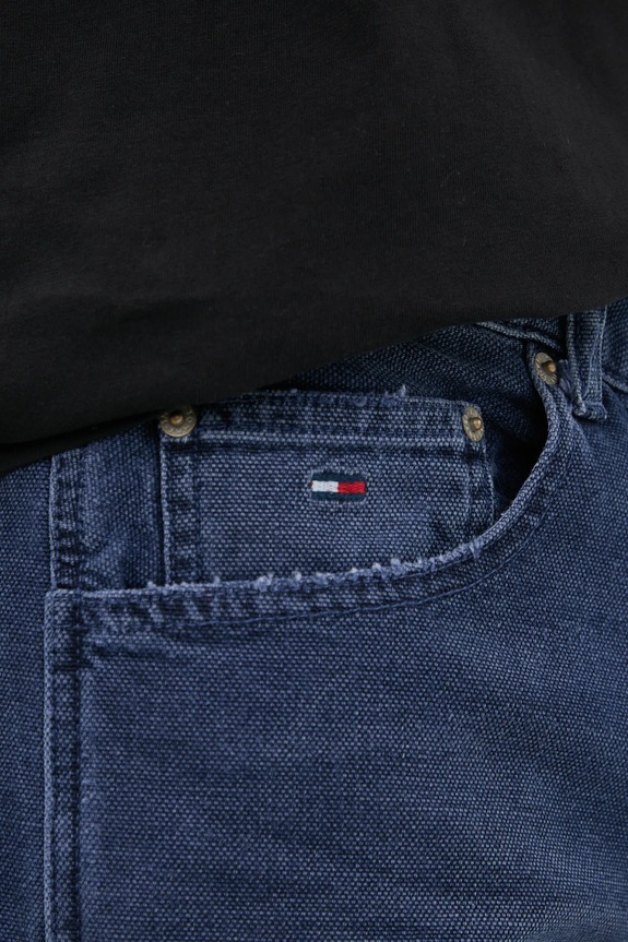 Βαμβακερό τζιν Tommy Jeans σκούρο μπλε DM0DM21195