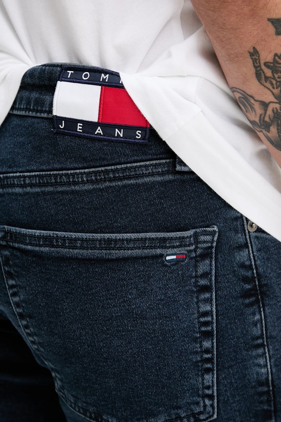 Rifle Tommy Jeans tmavomodrá DM0DM21213