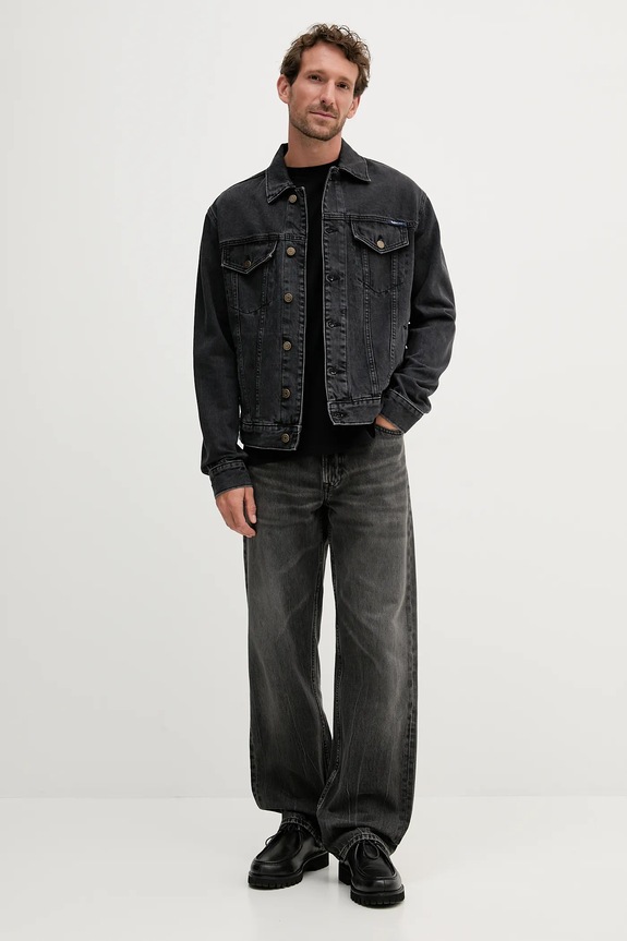 Τζιν παντελόνι Calvin Klein Jeans LV04RB705G γκρί AW25