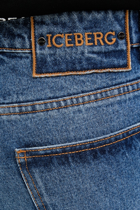 Βαμβακερό τζιν Iceberg μπλε 2SL1.0228