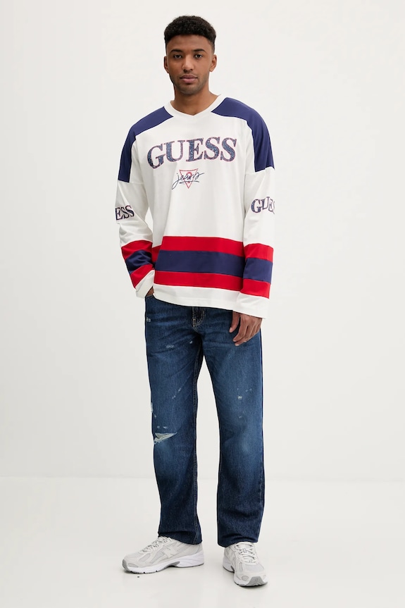 Rifle Guess Jeans M5YA1B.D5R26 tmavomodrá AW25
