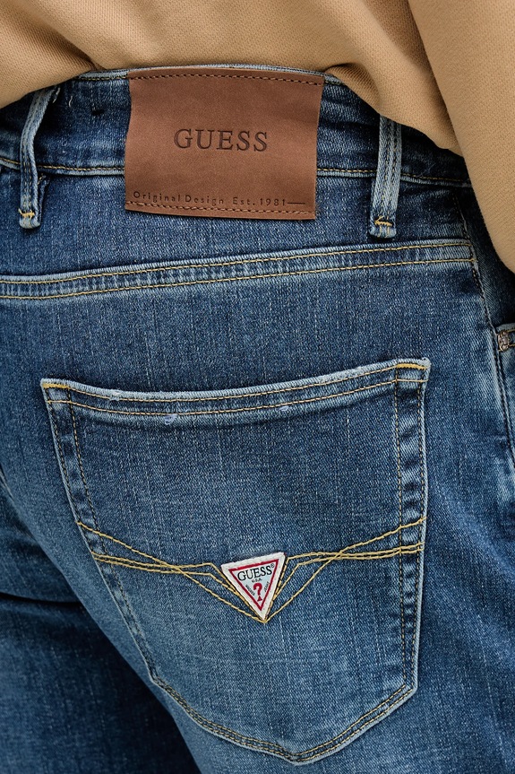 Guess jeansy ANGELS niebieski M5BAN2.D0583