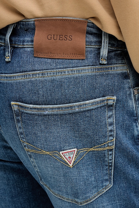 Guess jeansy ANGELS niebieski M5BAN2.D0583