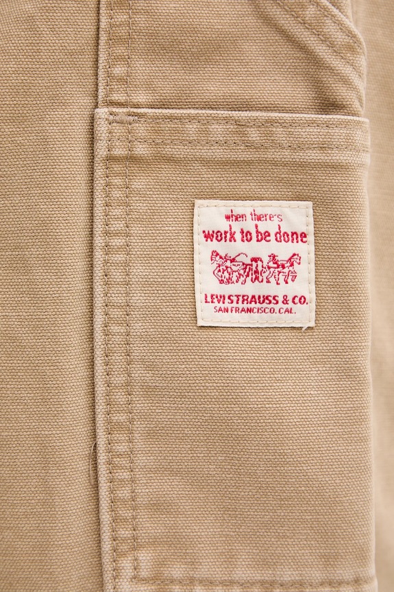 Βαμβακερό παντελόνι Levi's μπεζ 55849.0067