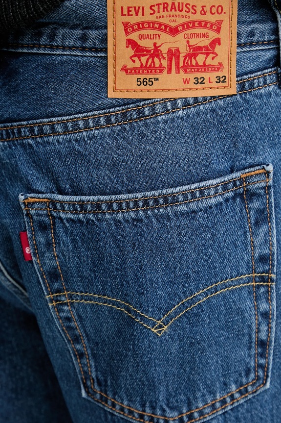 Levi's jeansy 565 LOOSE STRAIGHT niebieski A7221