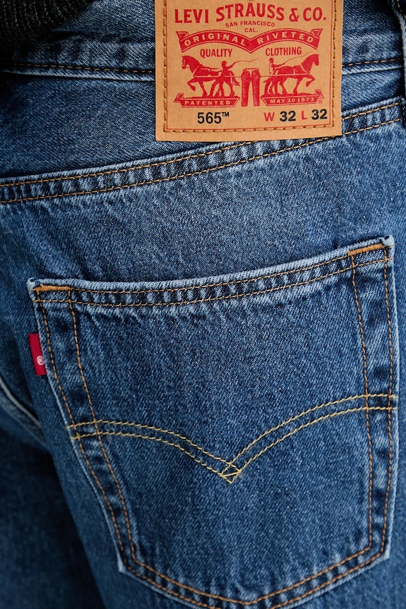 Levi's jeansy 565 LOOSE STRAIGHT niebieski A7221