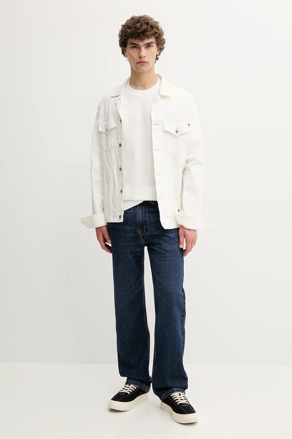 Levi's blugi din bumbac 565 LOOSE STRAIGHT A7221.0011 bleumarin AA00