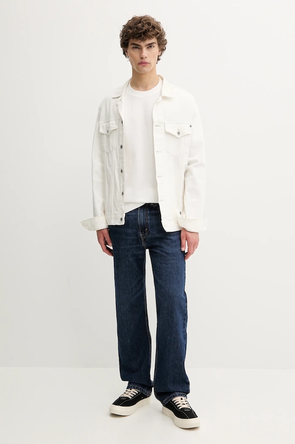 Levi's blugi din bumbac 565 LOOSE STRAIGHT A7221.0011 bleumarin AA00