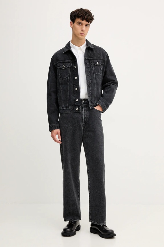 Τζιν παντελόνι Kenzo FF65DP4306C4 μαύρο AW25