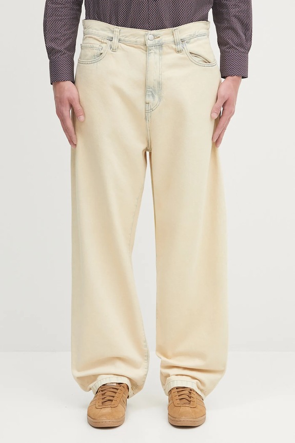 Carhartt WIP jeans in cotone Landon beige I030468.01SN
