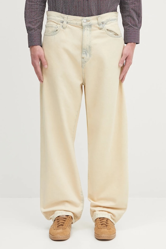 Carhartt WIP jeans in cotone Landon beige I030468.01SN