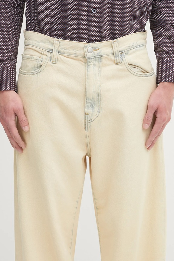 Carhartt WIP jeans in cotone Landon beige I030468.01SN