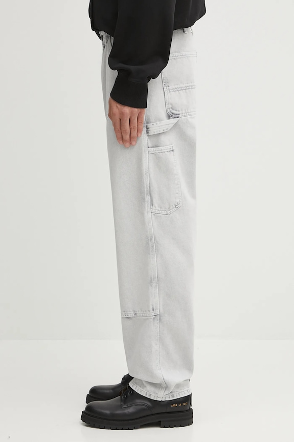 Carhartt WIP jeansy Double Knee Pant I035825.895F szary AW25