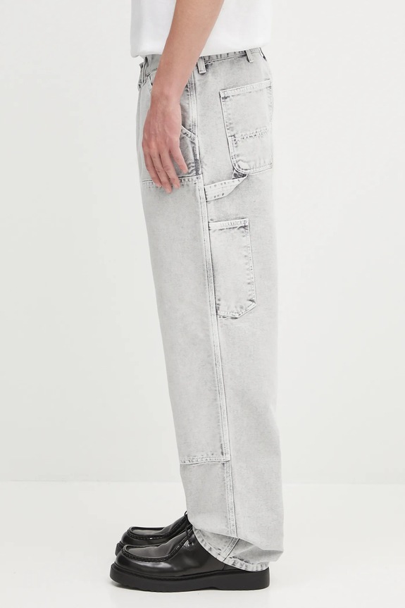 Traperice Carhartt WIP Double Knee Pant I035556.895F siva AW25