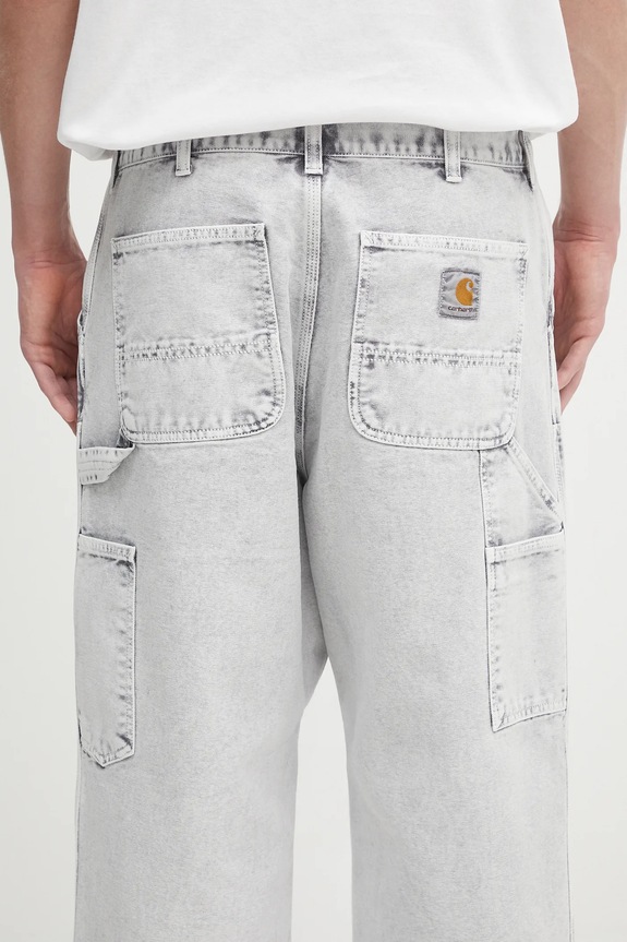 Traperice Carhartt WIP Double Knee Pant siva I035556.895F