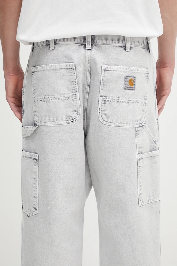 Traperice Carhartt WIP Double Knee Pant siva I035556.895F