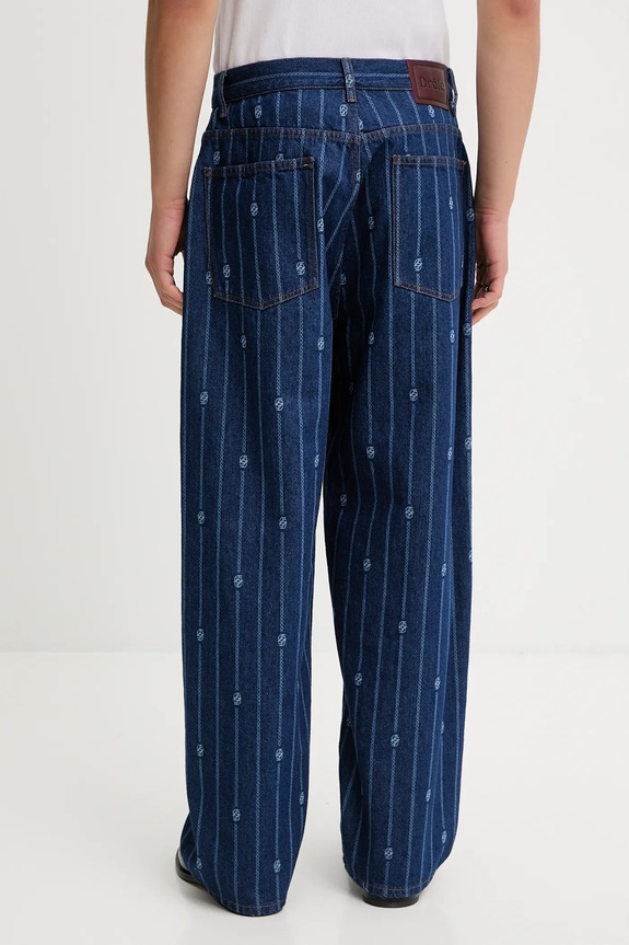 Odzież Drôle de Monsieur jeansy Le Jean Baggy Monogramme I.BP168.CO238 niebieski