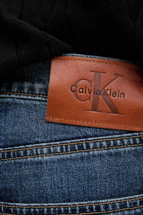 Rifle Calvin Klein Jeans tmavomodrá LV04LB782G