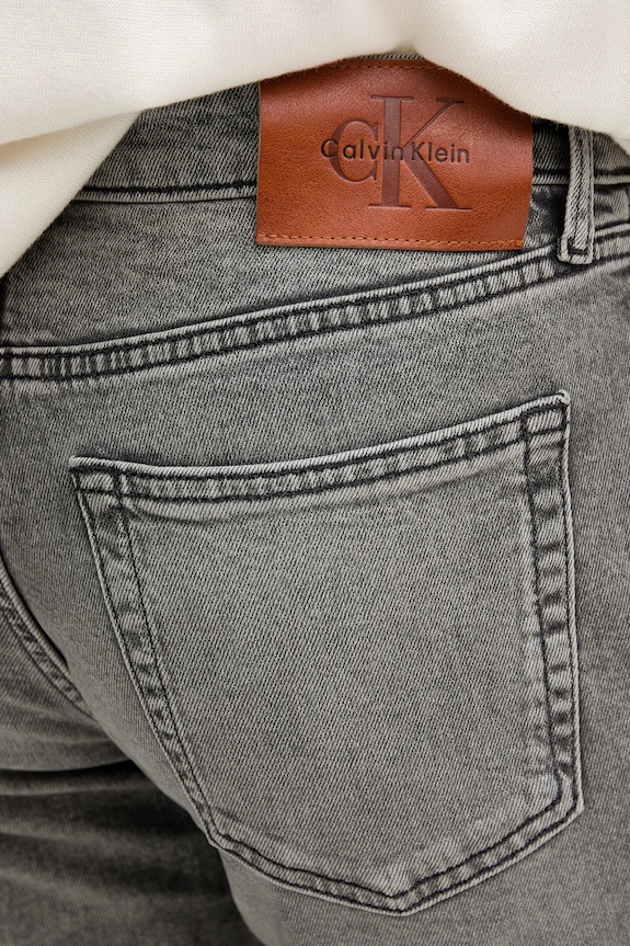 Džíny Calvin Klein Jeans šedá LV04RD705G